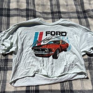 Ford Mustang Light teal Crop top